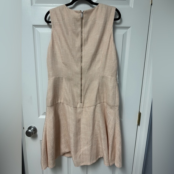 DKNY Pale Blush Sleeveless Fit-and-Flare Midi Dress - Picture 7 of 7